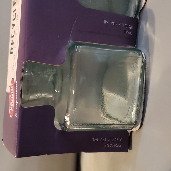 3 pk of recycled green glass small vases NWT - Picture 3 of 6
